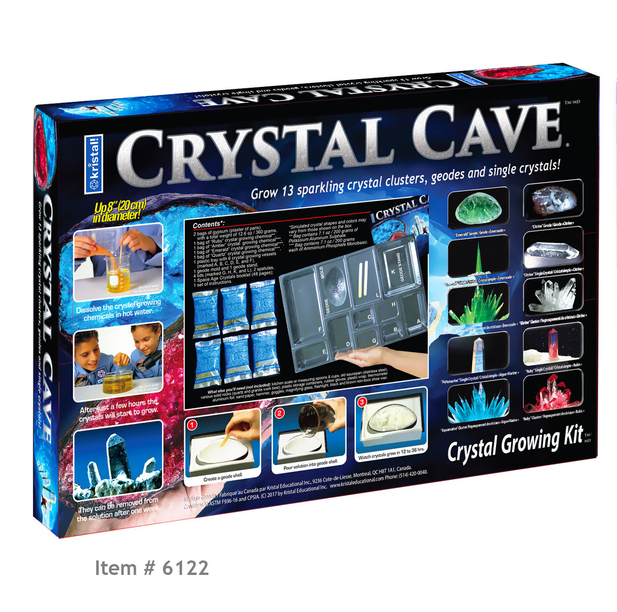 Crystal Growing Caves and Geodes Chemical Kit — Boing! Toy Shop