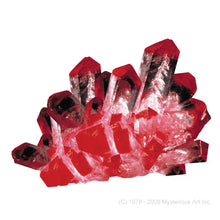 Load image into Gallery viewer, Space Age Crystals® - Item 672: Grows 6 &quot;Citrine &amp; Ruby&quot; Geodes &amp; Crystals