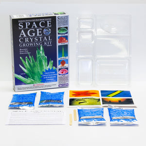 Space Age Crystals® - Item 665: Grow 6 "Emerald & Ruby" Geodes & Crystals