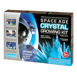 Space Age Crystals® - Item 674: Grows 6 "Aquamarine & Quartz" Geodes & Crystals
