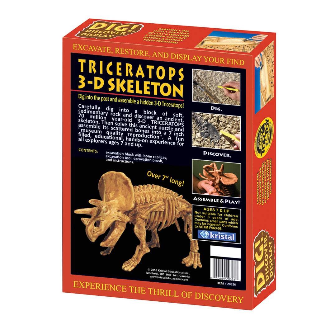DIG! & DISCOVER™: 3D Triceratops