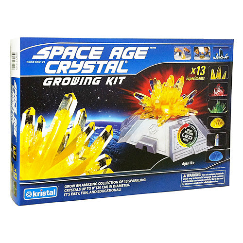 Space Age Crystals®: Grow 13 Crystals & Geodes on multi-colour LED Base